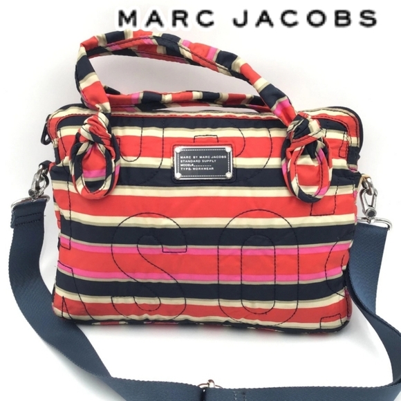 Marc Jacobs Handbags - Striped Marc Jacobs Women's Bag - Multicolor Excellent. Laptop Bag Commuter